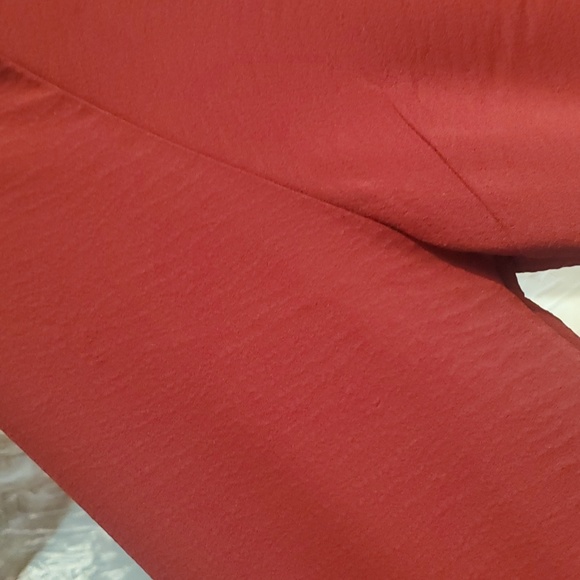 NWT Express Hidden Button Down Top RED Women Small - Picture 4 of 6